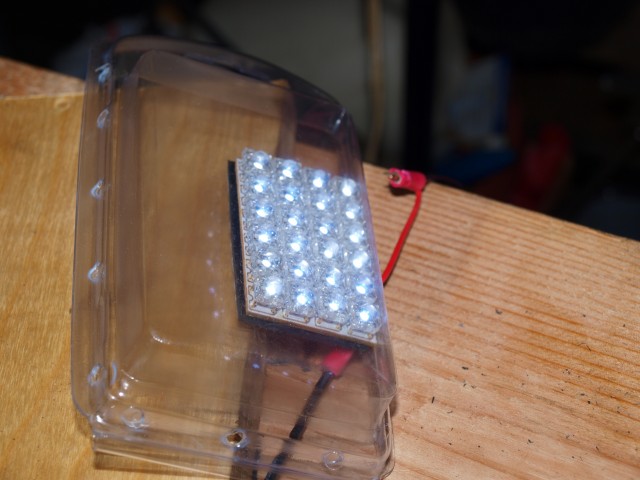 LED lighting, charged by a human-powered generator