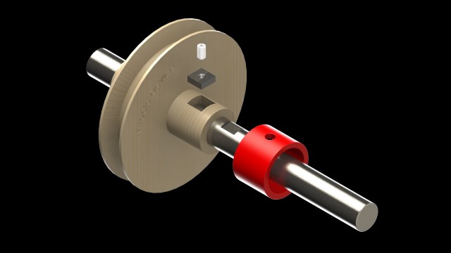Universal hub -- attaches wood parts to a steel shaft